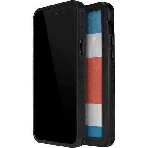 Costa Rican Flag Distressed iPhone 15 Pro Waterproof Case